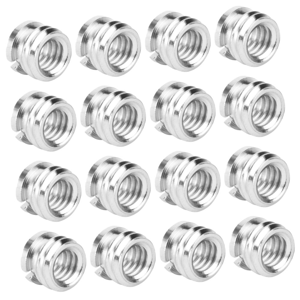 OFFSCH 20pcs Aluminum Alloy Mic Stand Adapter to Threaded Tripod Screw for Camera Mounts and Easy to Use for Photography Enthusiasts