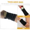 DOITOOL Comfortable Cell Phone Wrist Pouch Sportswear Wrist Pouch Armband Phone Holder for Fitness Black view 2