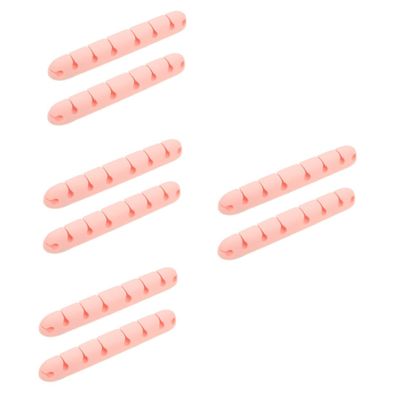 DOITOOL 8pcs Adhesive Cable Clips Slots Cord Organizer for Desktop Efficient Cable Management Tool for Home Office Car and More Fits Wires