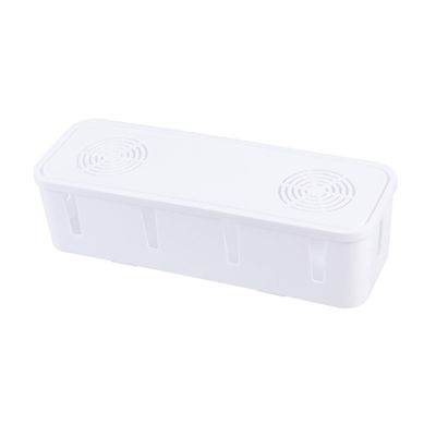 OSALADI Plug Socket Organizer Box Cable Management Storage for White Plug Storage Box for Wire and Cord Organization Tidy up Your Space