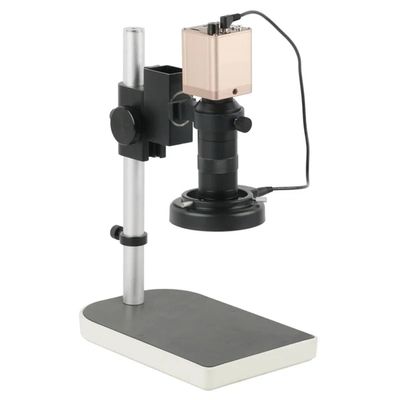 ZTBH Microscope Accessories Kit HD 1080P 1920x1080 40FPS HDMI VGA USB Digital Industrial Video Microscope Camera+ Adjustable LED Ring Light+Stand+100X Zoom Lens Microscope Slides (Color : 100X)