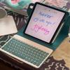 AnMengXinLing Vertical Keyboard Case for iPad 11th Generation 11-inch (A16), iPad 10th Gen, 360 Rotatable Magnetic Detachable Keyboard Cover with Pencil Holder, 360 Rotate-Teal view 2