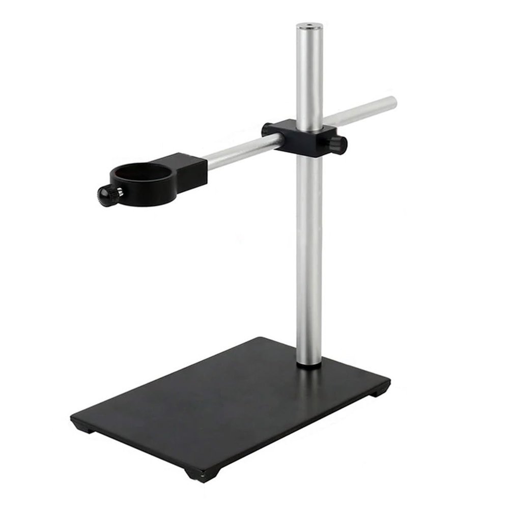 ZTBH Microscope Accessories Kit Full Metal Lab Industrial Video Microscope Adjustable Stand Focusing Bracket 40mm/50mm Ring Holder for HDMI VGA Video Camera Microscope Slides (Color : 40mm.)
