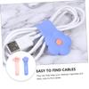 Homoyoyo 2pcs Cloud Flower Silicone Cable Winders Durable Cord Organizers for Home Office School Flexible Comfortable Cable Management view 3