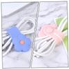 Homoyoyo 2pcs Cloud Flower Silicone Cable Winders Durable Cord Organizers for Home Office School Flexible Comfortable Cable Management view 4
