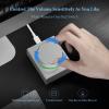 Geekria Audio Control Knob, Metal Volume Adjustment Dial, PC/Phone Volume Controller with Mute, USB and USB-C, Win 7/8/10/MAC/Android, Gaming and Office (Silver) view 2