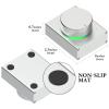 Geekria Audio Control Knob, Metal Volume Adjustment Dial, PC/Phone Volume Controller with Mute, USB and USB-C, Win 7/8/10/MAC/Android, Gaming and Office (Silver) view 4