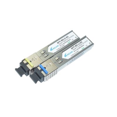 Single Core Fiber LC/SC 1G 1000BASE-BX 1.25G 1310nm/1550nm 3km WDM SFP(SC)