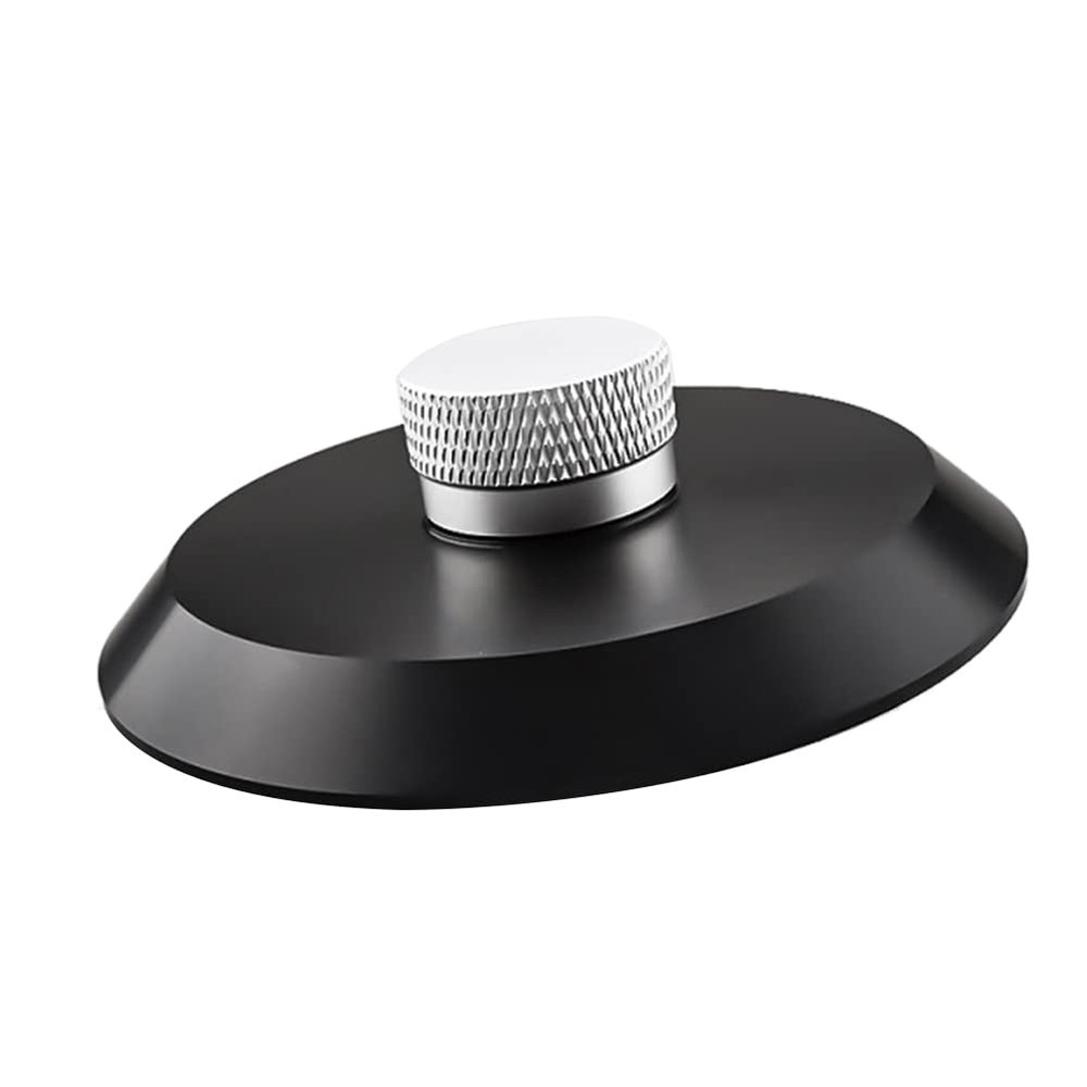 Kqcibz 1 Piece Audio LP Vinyl Turntables Disc Stabilizer Record Player Weight/Clamp Black, 500332122