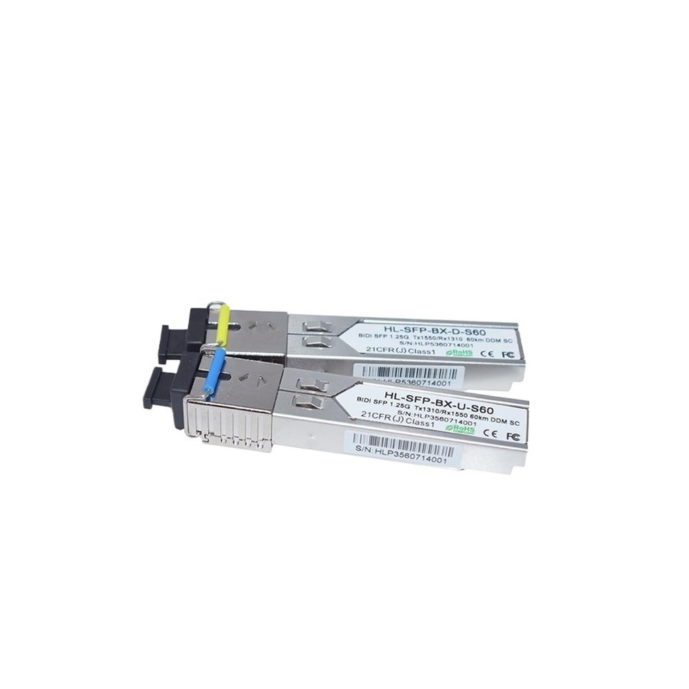 3Pairs SFP 1.25Gb BD 1310/1550nm 60KM DDM SC LC Connector Optional Transceiver(LC Connector)