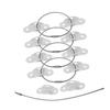 SHOWERORO 5sets Durable Proofing Furniture Anchors Easy Install Wall Anchors for Securing Dressers and Furniture Prevent Tipping for Boy Girl Safety White Color with Screws view 1