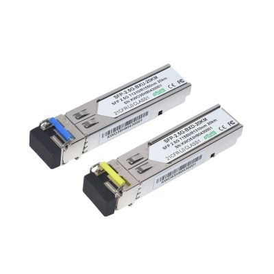 5Pairs SFP 2.5Gb 1310/1550nm Single Fiber 20km DDM LC Connector Optional Transceiver