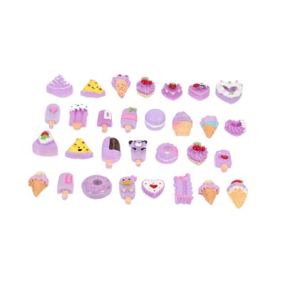 FOYTOKI Mini Food Ornament Phone Case Decor 30pcs Simulation Food Adornment Kawaii Charm