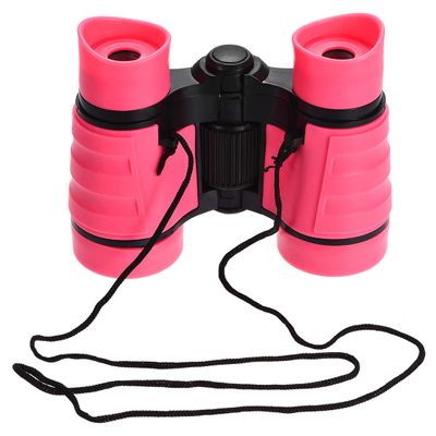BBAUER Binoculars 4X30 Compact Foldable Binoculars Shock Proof Pink with Neck Strap for Bird Watching Hiking Camping (Color : Pink), haotingting123