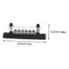 Veemoon Copper Tray Busbar Terminals Distribution Terminal Block Heat Shrink Ring Boat view 2