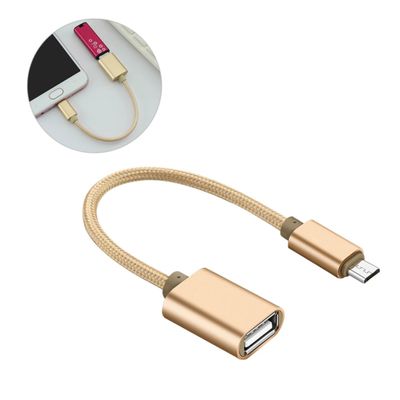 Homoyoyo USB OTG Cable Adapter Micro USB to OTG Cable for Mobile Phone Data Transfer Compatible Smartphones Tablets