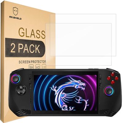 Mr.Shield Screen Protector compatible with ASUS ROG Ally X/ROG Xbox Ally/MSI Claw A1M [Tempered Glass] [2-PACK] [Japan Glass with 9H Hardness]