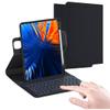 AnMengXinLing for iPad Air 11 inch (M3/M2) Case with Keyboard, Vertical Keyboard Case for iPad Air 5th/4th Gen, Clear Back Case with Magnetic Detachable Keyboard, 360 Rotate-Black view 1