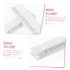 Homoyoyo 4pcs Cable Management Clips Adhesive Cord Keepers for Cables Easy to Install Wire Organizer for Desk and Home Tidy up Charging Wires and Data White view 4