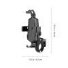 Mobestech Aluminium Alloy Bike Phone Holder Rotatable Motorcycle Cellphone Bracket for Handlebar and Shockproof Design Compatible and view 2