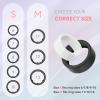 Silicone Cover Compatible with Oura Ring Protector, Elastic Case for Oura Ring Gen 3 Working Out - Protector for Working Out 3PCS (Transparent White*3, M for 11/12/13) view 3