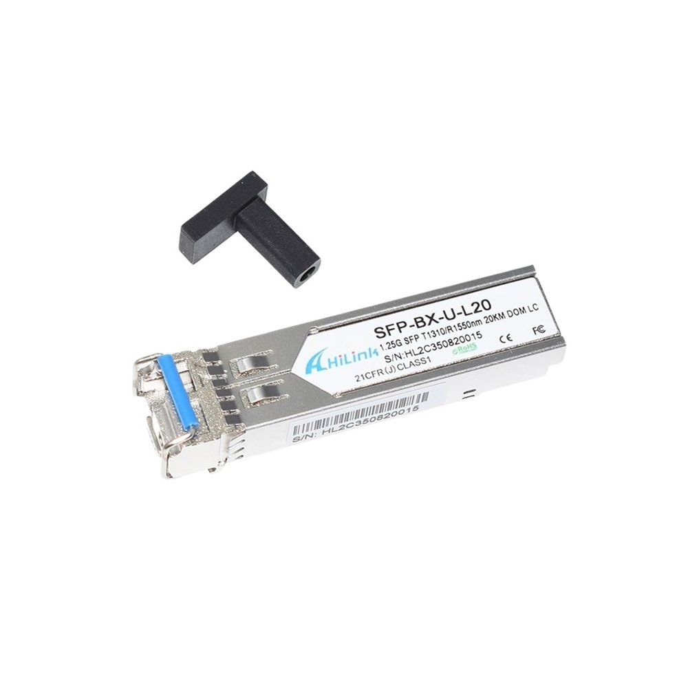 1G 1000BASE-BX Single Fiber 1.25G 20km WDM SFP LC(Tx1310nm-Rx1550nm)