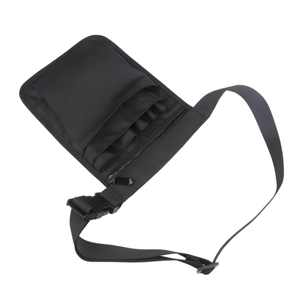 jojofuny Nylon Waist Pouch Medical Tools Organizer Multiple Pockets for Lightweight and Utility Belt for Easy Access to Supplies Black