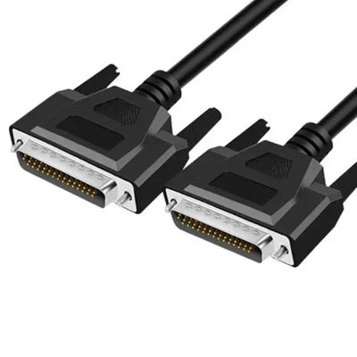 DB44 Connection Line, Male to Female Extension Line 3 Rows 44 Pin Data Line Programmer Signal Line Pure Copper(1.5m,Male to Male)