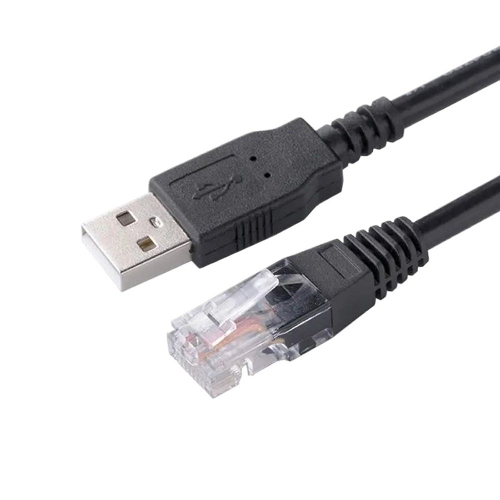RIQVFAEUN USB to RJ45 RS232 Serial Adapter for Router Converter with Magnetic Ring