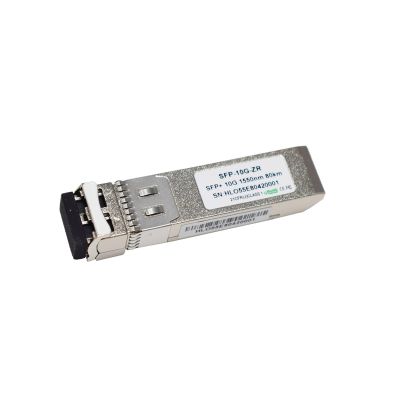 PRPYVPEY SFP Transceiver 10G-SFP-ZR-80km SFP+ 10G Duplex LC 1550nm for FTTX (Size : 1 pc)
