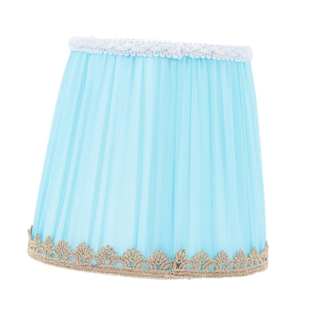 jojofuny 1pc Cloth Lampshade Blue Decorative Cover for Ceiling and Wall Lamps Easy to Clean Fabric Shade for Living Room Bedroom Study and Boys and Girls Room