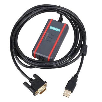ETURBEV USB-MPI Magnetic Isolation Cable Industrial Grade for S7-200/300/400PLC 6ES7972-0CB20-0XA0 Support OP/TP Touch Panel HMI(Black)