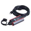 ETURBEV USB-MPI Magnetic Isolation Cable Industrial Grade for S7-200/300/400PLC 6ES7972-0CB20-0XA0 Support OP/TP Touch Panel HMI(Black) view 4