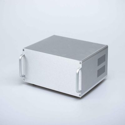 LD-Teemm 210 Aluminum Chassis, Industrial Chassis, Aluminum, DIY Computer Chassis, with Sandblasted Oxidized Surface, Silver-White, Size: 200 * 380 * 420mm.
