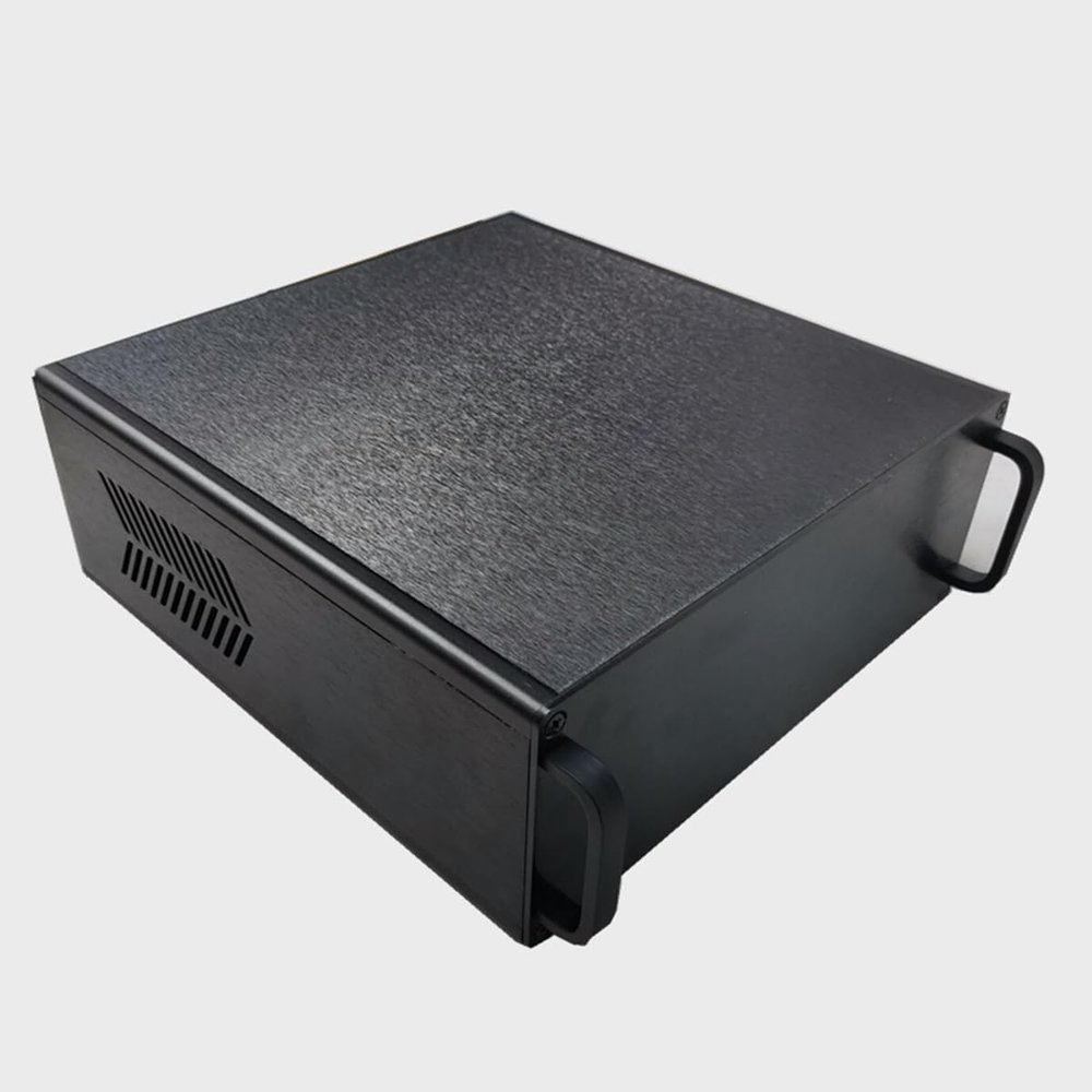 LD-Teemm 210 Aluminum Chassis, Industrial Chassis, Aluminum, DIY Computer Chassis, with Sandblasted Oxidized Surface, Silver-White, Size: 80 * 220 * 260mm.