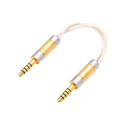 Zeatop Hendar 6N Liquid Nitrogen Pure Silver Palladium + Copper Silver Alloy Upgrade Headphone Cable OFC Oxygen Free Copper 4.4mm 5Male to 4.4mm Male 5Pole Balanced Audio Plug Record Conversion Wire