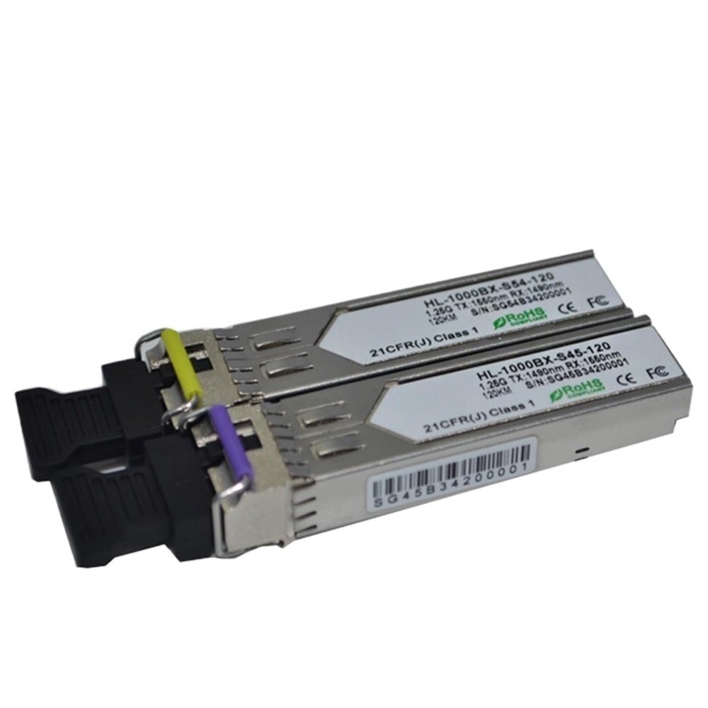 QBDJHWBT 1000BASE-BX WDM Transceiver Single Fiber 1.25G 1490nm/1550nm 120km/140km/160km SFP LC(140km)