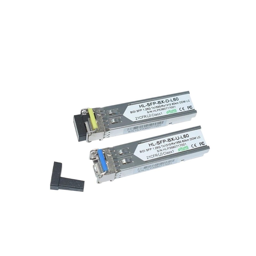 1000base SFP 1.25G SFP WDM 60KM 1310/1550nm LC/SC Connector(LC)