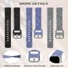 Minyee 3 Packs Floral Engraved Band Compatible with Fitbit Luxe Band for Women, Cute Sport Soft Silicone Strap Dandelion Designer Summer Replacement Wristband for Luxe/Luxe SE Fitness Smart Watch view 4