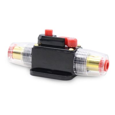 10PCS 12V 24V DC Car Truck Audio Stereo Amplifier Circuit Breaker Automatic Reset Fuse Holder Switch 20A~150A (Size : 40A)