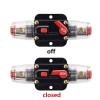 10PCS 12V 24V DC Car Truck Audio Stereo Amplifier Circuit Breaker Automatic Reset Fuse Holder Switch 20A~150A (Size : 40A) view 4