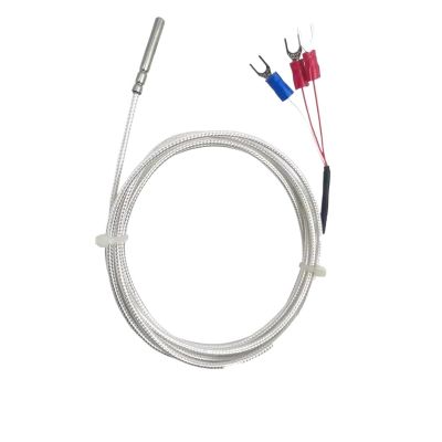 ETURBEV WZP-pt100 PT100 Temperature Sensor Probe Platinum Thermistor Precision Probe Anti Corrosion and Waterproof High Temperature(A Level 2m,0.3 Accuracy)