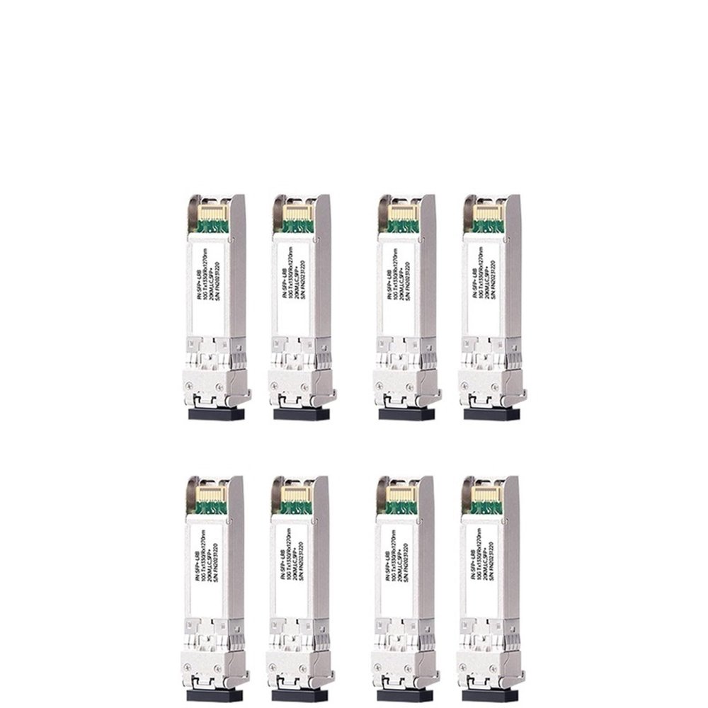 QBDJHWBT 10G SFP+ Simplex LC Optical Fiber 20km Single Mode(4 Pair 20 KM)