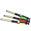 Hoement Multifunctional Cob Led Rechargeable Flashlight Magnetic Base Rotatable Design for Car Inspection Camping and Emergency Use Green view 3