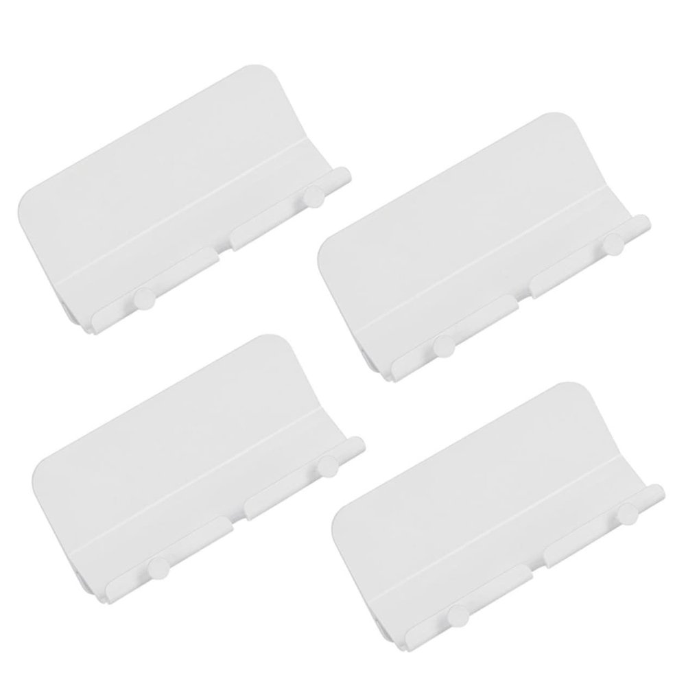 DOITOOL 4pcs Practical Cell Phone Charging Rack Adhesive Wall Bracket for Tablets No Drilling