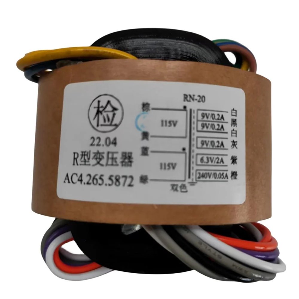LFPSVC 1pc 30VA 30W 9V*3 6.3V 240V R-Core Transformer for preamp