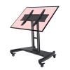 THEGA Heavy Duty TV Cart Stand - Mobile TV Mount Stand, Mobile TV Cart On Wheels, Low Height Monitor Cart, for 32-75 Inch Flat Curved Screen TV, Height Adjustable view 1