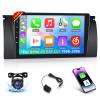 2+64G Car Radio for BMW X5 E39 E53 1998-2006 - Wireless Carplay & Android Auto - 9 Inch Android 13 Stereo with WiFi/EQ/GPS + AHD Rear View Camera view 1