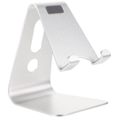 Adjustable Aluminum Stand - Portable Multi-Angle Holder with -Slip Base for, Tablets - Ideal for Video, Reading, Browsing (Silver)