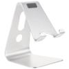 Adjustable Aluminum Stand - Portable Multi-Angle Holder with -Slip Base for, Tablets - Ideal for Video, Reading, Browsing (Silver) view 1